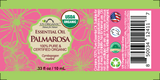 US Organic Palmarosa Essential Oil, 100% Pure Certified USDA Organic, 10 ml