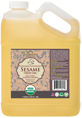 US Organic Sesame Seed Oil, 100% Pure Certified USDA Organic, 128 oz (1 Gallon)