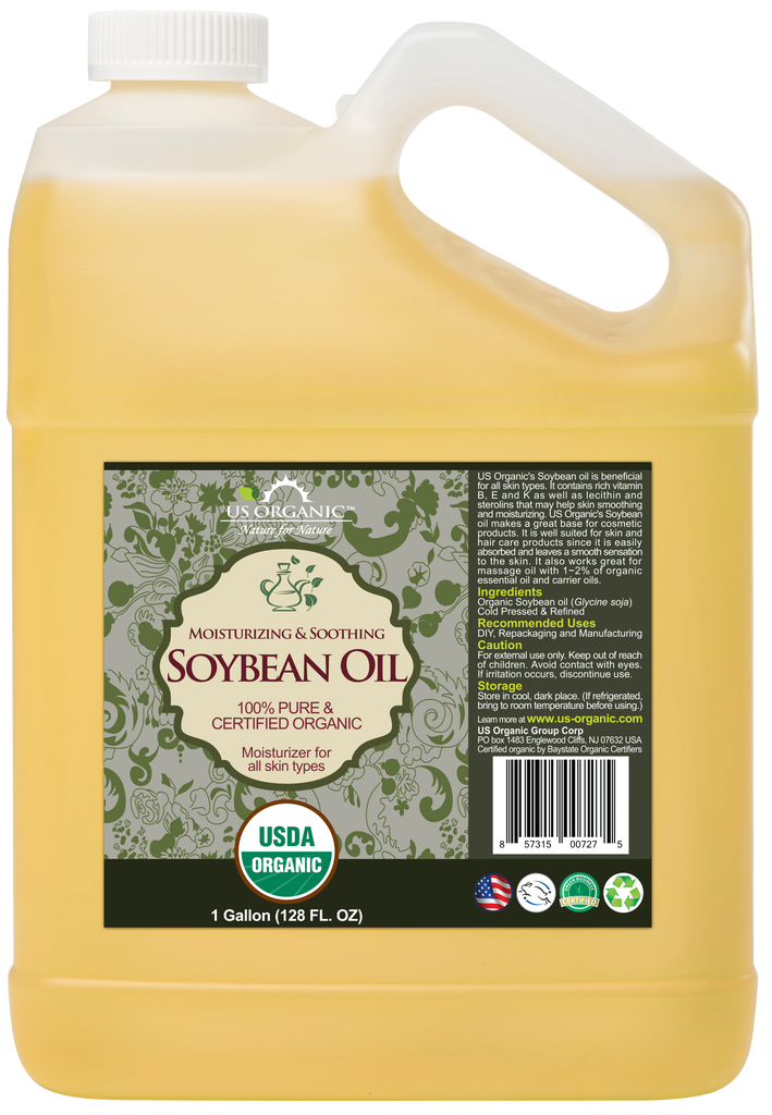 US Organic Soybean Oil 100 Pure Certified USDA Organic 128 oz 1 Gallon