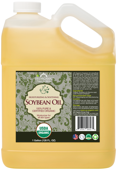 US Organic Soybean Oil, 100% Pure Certified USDA Organic, 128 oz (1 Gallon)