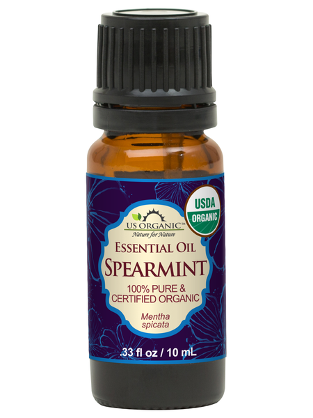 US Organic Spearmint Essential Oil, 100% Pure Certified USDA Organic, 10 ml / 15 ml / 30 ml