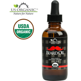 US Organic Beard Oil 2oz - Premium Grade, Natural Antimicrobial Properties